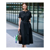 【一部店舗限定/UVカット/洗える】タイプライター サック風 ワンピース