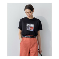 【洗える】JANE PACKERコラボ フォトプリント Tシャツ