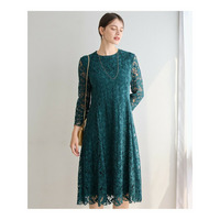 【APPLAUDIR】モールラインフラワーレース ドレス