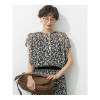 【洗える】Ratti アブストラクトプリント ブラウス