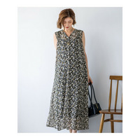 【洗える】Ratti アブストラクトプリント ワンピース