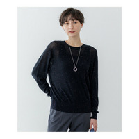 【洗える】シアースパンコール ニット