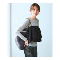 【洗える】シアーベロア ロングスリーブ Tシャツ