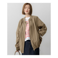 【撥水加工】ソフトメモリータフタ ミドル丈 ブルゾン