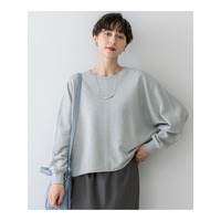 【洗える】シャイニーコットンテリー ドルマン スウェット