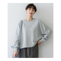 【洗える】シャイニーコットンテリー ドルマン スウェット