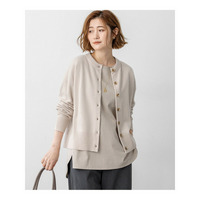 【見上愛さん着用/STORY12月号掲載】ピュアカシミヤ クルーネック カーディガン