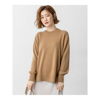 【見上愛さん着用/洗える】ピュアカシミヤ クルーネック ニット