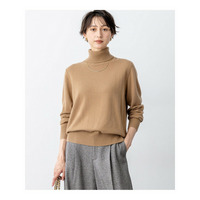 【見上愛さん着用/洗える】ピュアカシミヤ タートルネック ニット