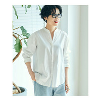 【滝沢眞規子さん着用/mi-molletコラボ/洗える】CANCLINI デザイン シャツ