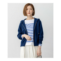 【見上愛さん着用/洗える】ピュアカシミヤ ジップアップ ニット パーカー