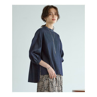 【SLOW/一部店舗限定】ライトオンス デニム バックリボン ブラウス