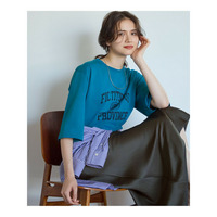 【SLOW/一部店舗限定】MVSコットン ヴィンテージ風 ロゴTEE