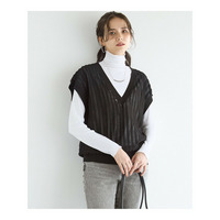 【SLOW/一部店舗限定】フリンジニット ジレ