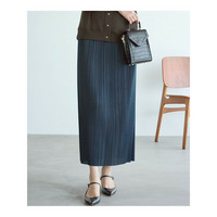 【SLOW/一部店舗限定】トリコットプリーツ Iライン スカート