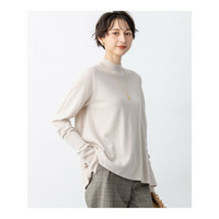 【洗える】ピュアカシミヤ フレア ニット