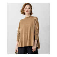 【洗える】ピュアカシミヤ フレア ニット