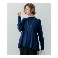 【洗える】ピュアカシミヤ フレア ニット