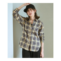【WEB限定】シャーリング チェック シャツ