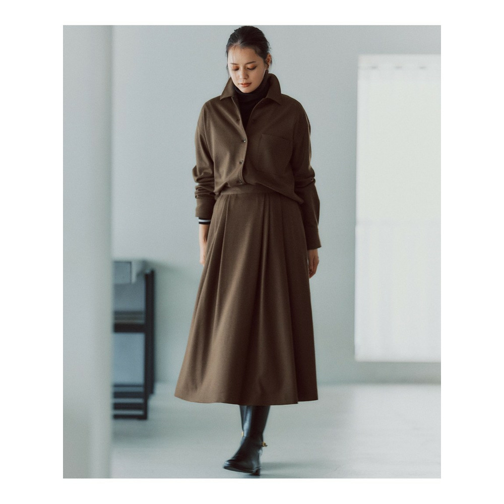 【洗える】ウーステッドウール リブタートル ボーダー ニット16