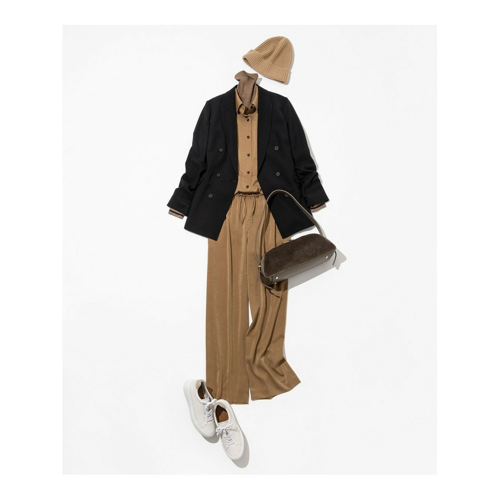 【洗える】ウーステッドウール リブタートル ボーダー ニット17