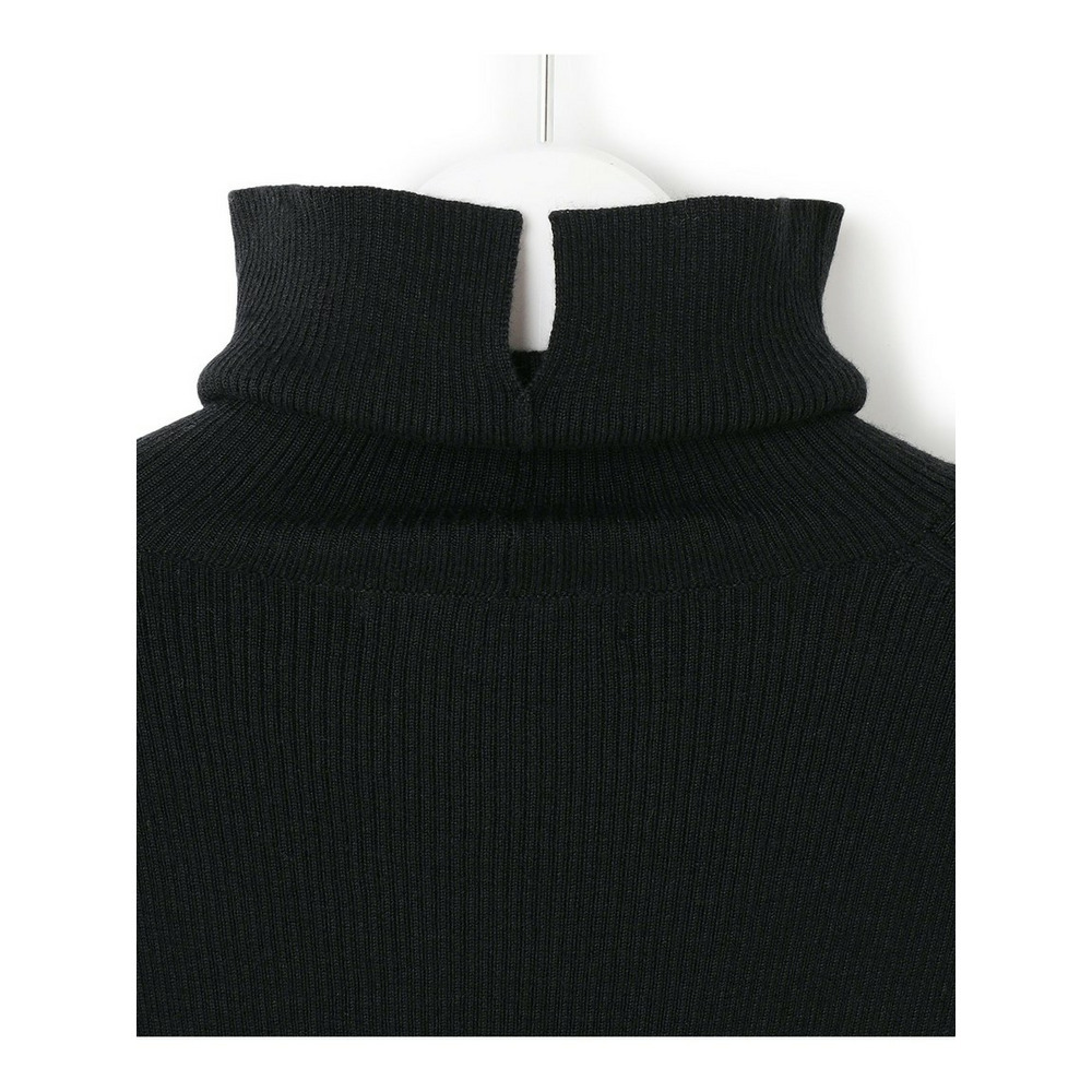 【洗える】ウーステッドウール リブタートル ボーダー ニット21