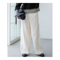 【滝沢眞規子さん着用/洗える】コットン コーデュロイ ワイド パンツ