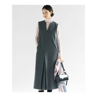 ウールミルドジャージー ボックスタック ジャンパースカート