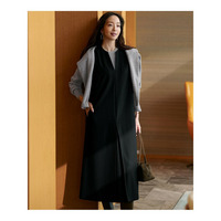 ウールミルドジャージー ボックスタック ジャンパースカート