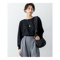 【洗える】ウールミルドジャージー フォルム カットソー