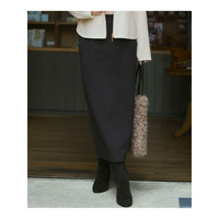 【洗える】コットンエアーダンボール Iライン スカート