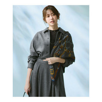 【洗える】ウールミルドジャージー シャツ