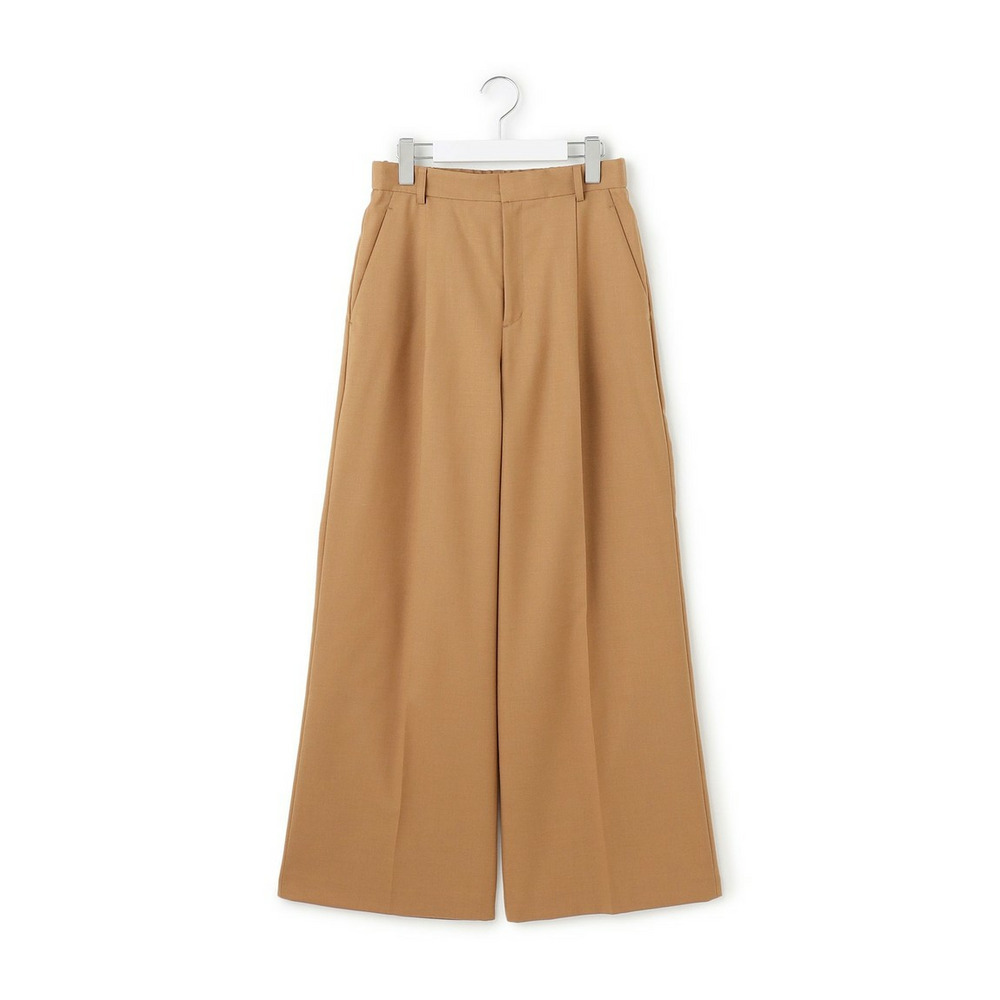 【CanCam11月号掲載】ナチュラルストレッチサキソニー タック ワイド パンツ27