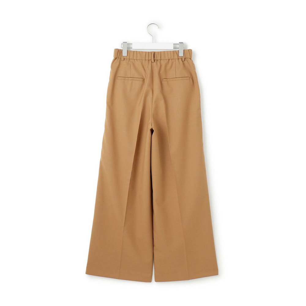 【CanCam11月号掲載】ナチュラルストレッチサキソニー タック ワイド パンツ28