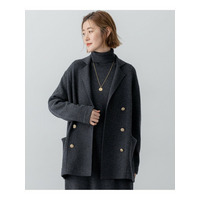 【見上愛さん着用/洗える】カシミヤブレンド ニット ジャケット