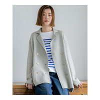 【見上愛さん着用/Oggi掲載】カシミヤブレンド ニット ジャケット