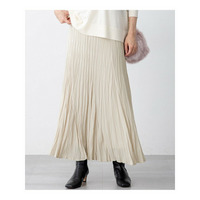 【洗える】クラッシュ プリーツ ジョーゼット スカート