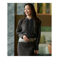 【VERY11月号掲載/洗える】TWボイル フリルディテール ブラウス