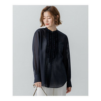 【VERY11月号掲載/洗える】TWボイル フリルディテール ブラウス