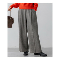 ラメミックスツイード タック ワイド パンツ