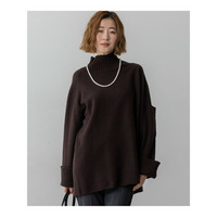 【新色追加】ボイルドウールコンビニット チュニック