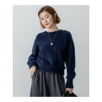 フォックスカシミヤファー ショート丈 ニット