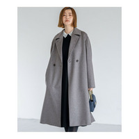 COLOMBOカシミヤビーバー ダブルフロント チェスターコート