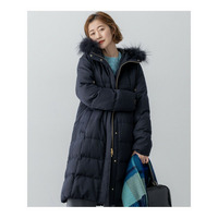 【撥水加工】ブライトウール ロングダウンコート