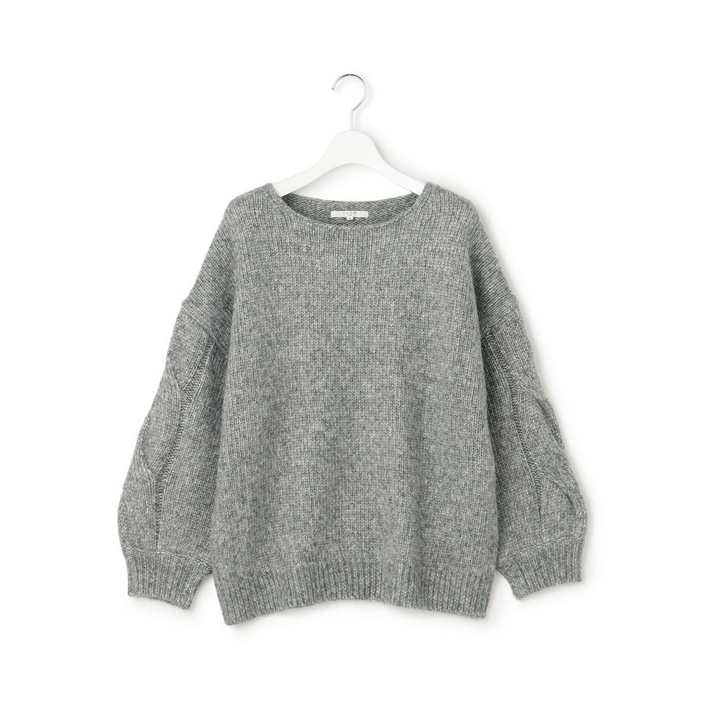 【SLOW/一部店舗限定】ケーブル 袖デザイン ニット5