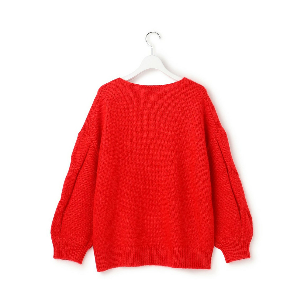 【SLOW/一部店舗限定】ケーブル 袖デザイン ニット7