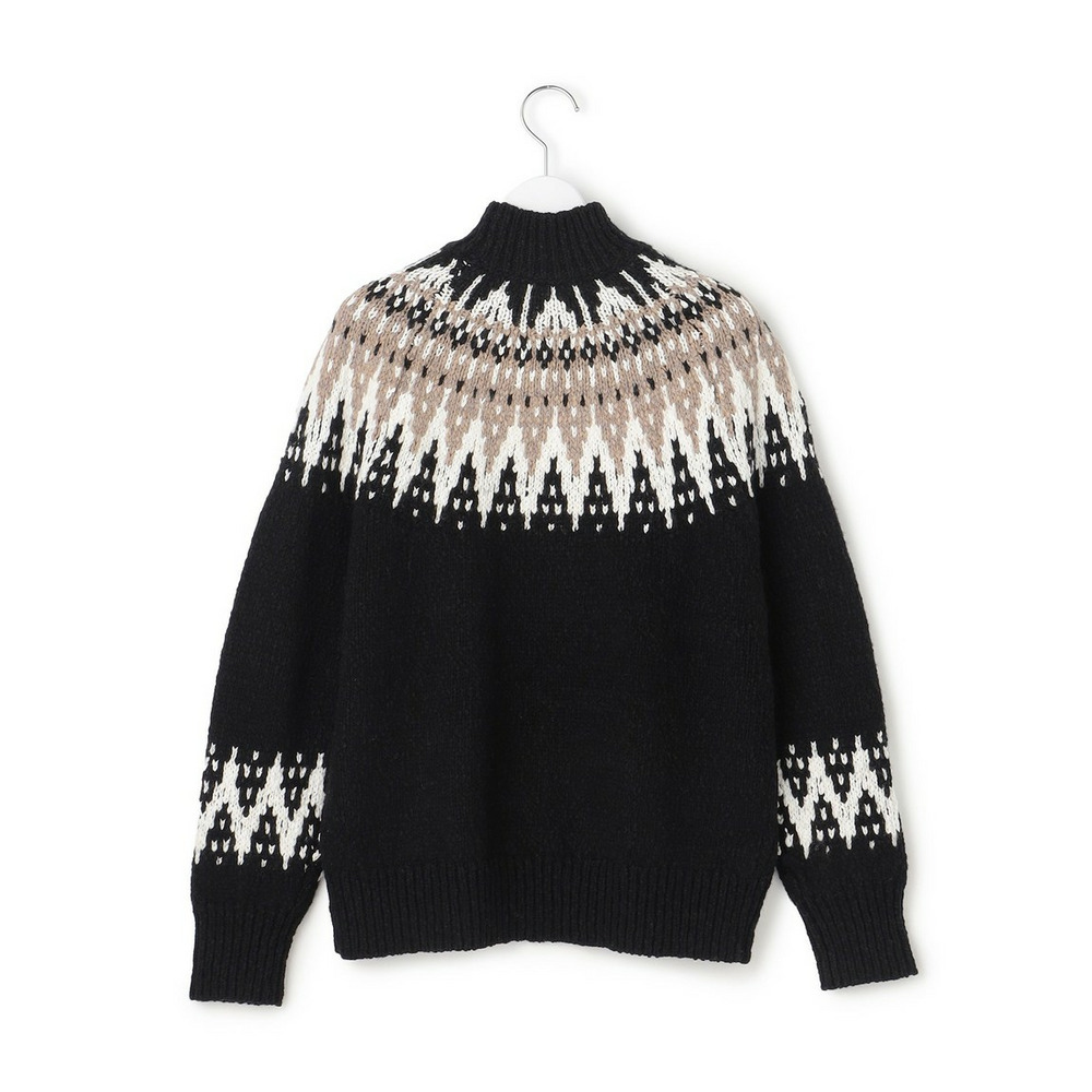 【SLOW/一部店舗限定】ジャカード ハイネック ニット6