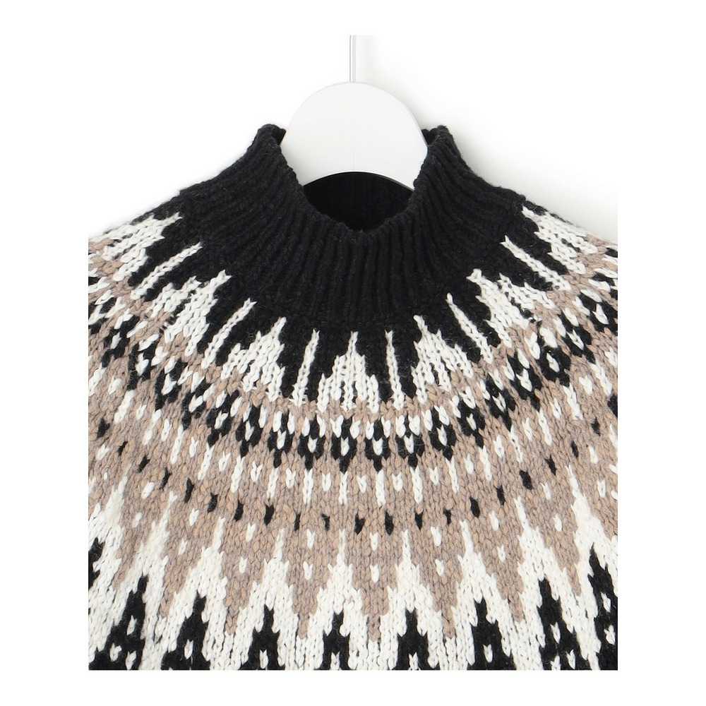 【SLOW/一部店舗限定】ジャカード ハイネック ニット7