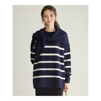 【SLOW/一部店舗限定】ソフトウール ボーダー ニット