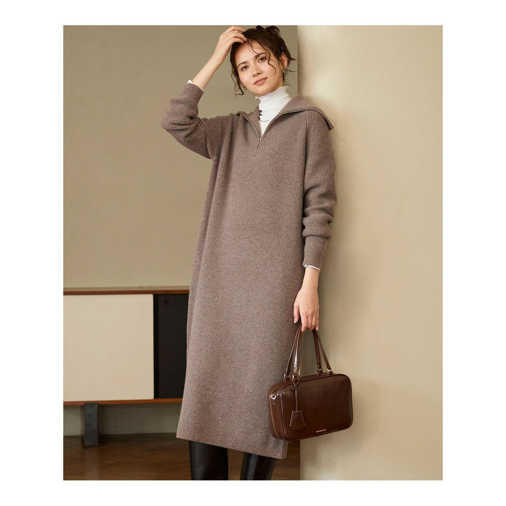 【SLOW/一部店舗限定】ソフトウール ニット ワンピース1